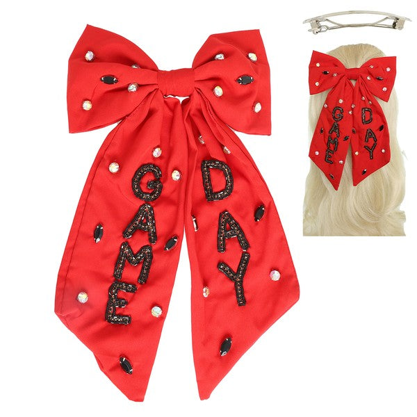 Game Day Bow/ Red