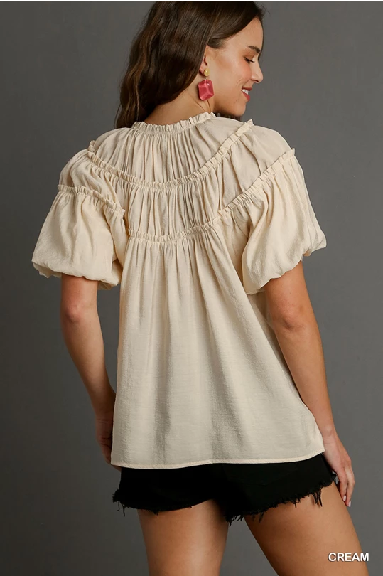 Cream Blouse