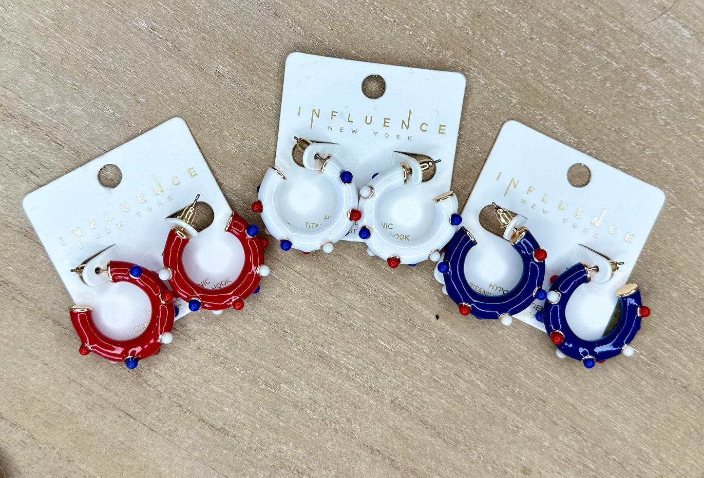 Red, White & Blue Earrings