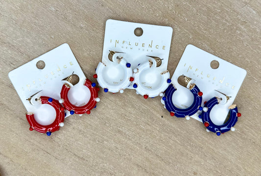 Red, White & Blue Earrings