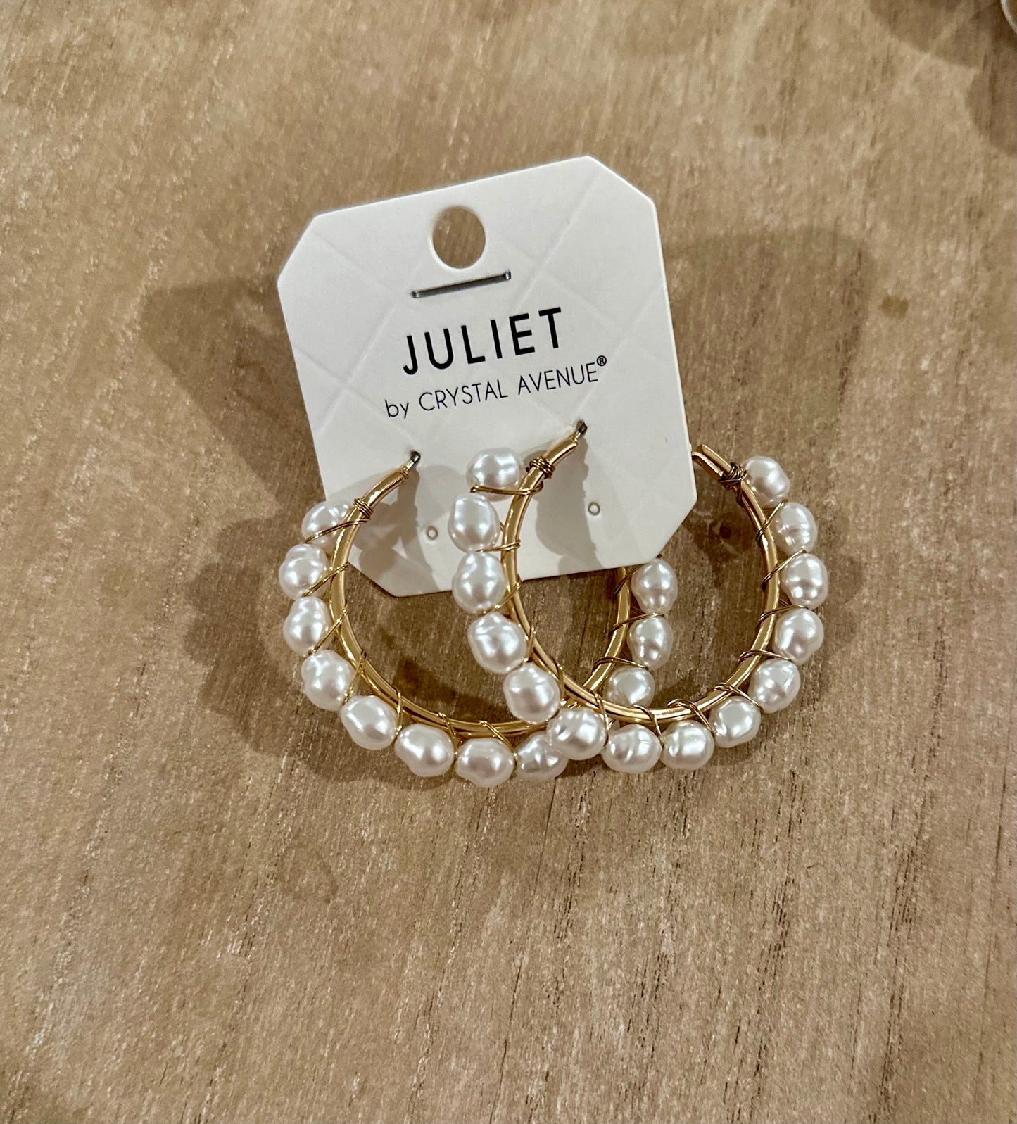 Pearl Hoop Earrings